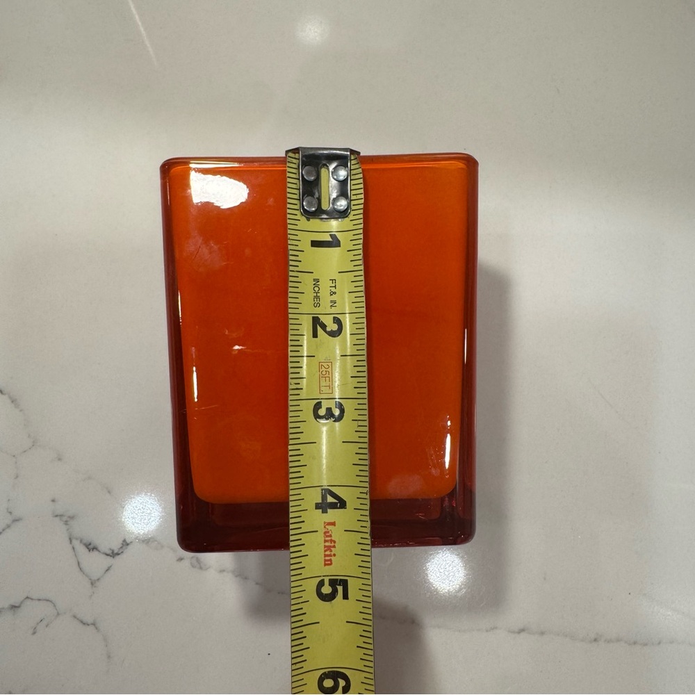 Orange Glass Vase - Picture 3 of 5